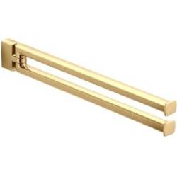 Porte-serviette double orientable 350 mm, zirconium gold HPS, LULU