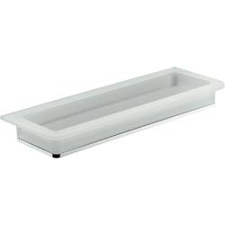 Porte-éponge à poser, zirconium gold HPS/verre, LULU