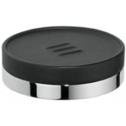 Porte-savon à poser, chromé/noir, NORDIC
