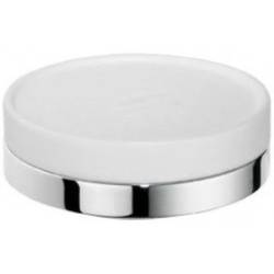 Porte-savon à poser, chromé/blanc, NORDIC