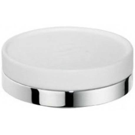 Porte-savon à poser, chromé/blanc, NORDIC