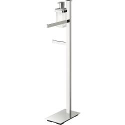 Console porte-serviette/dérouleur papier WC/dist. de savon, gche, chr/ve, UNITS