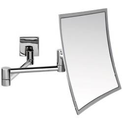 Miroir grossissant (3x) mural, chromé, COMPLEMENTS