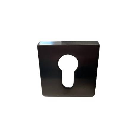 Paire de rosaces carrées clé I (CC), grafite mat