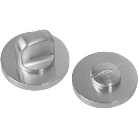Paire de rosaces rondes conda sans voyant (BCF), chromé mat