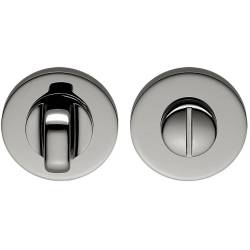 Paire de rosaces rondes conda sans voyant (BCF), chromé