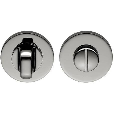 Paire de rosaces rondes conda sans voyant (BCF), chromé