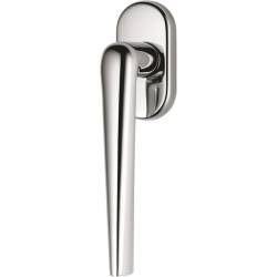 Béquille de fenêtre ROBOTRE sur rosace ovale, chromé