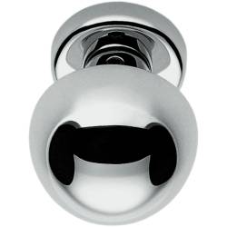 Bouton fixe ROBOT 45, Ø 55 mm sur rosace ronde, laiton poli