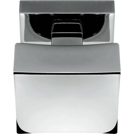 Bouton fixe SQUARE 35 sur rosace carrée, chromé
