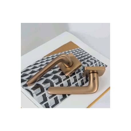 Paire de béquilles ROBOQUATTRO S sur rosace carrée, vintage mat