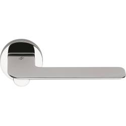 Paire de béquilles SLIM sur rosace ronde, chromé