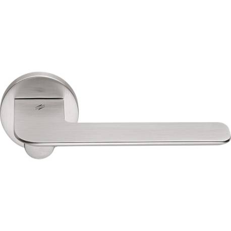 Paire de béquilles SLIM sur rosace ronde, chromé mat