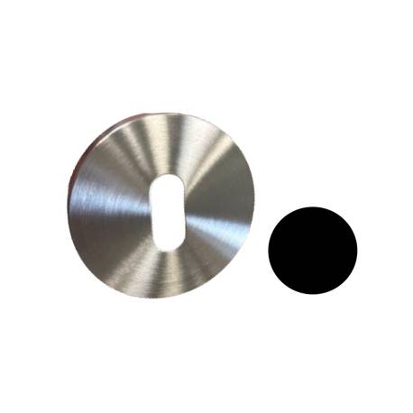 Paire de rosaces rondes MOOD ONE/DUE clé L (BC),C03 noir