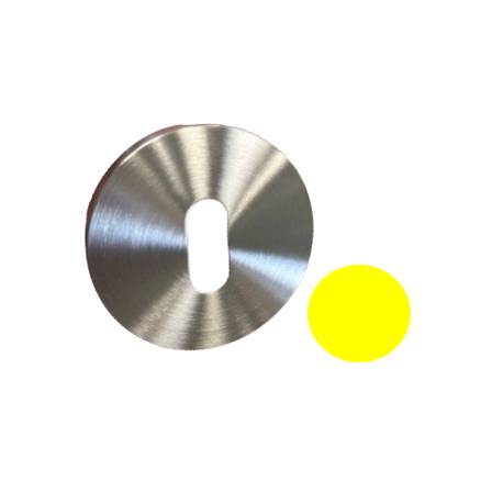 Paire de rosaces rondes MOOD ONE/DUE clé L (BC),C09 jaune citron