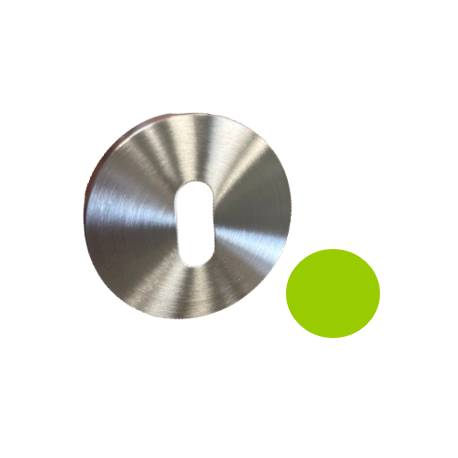 Paire de rosaces rondes MOOD ONE/DUE clé L (BC),C11 vert citron