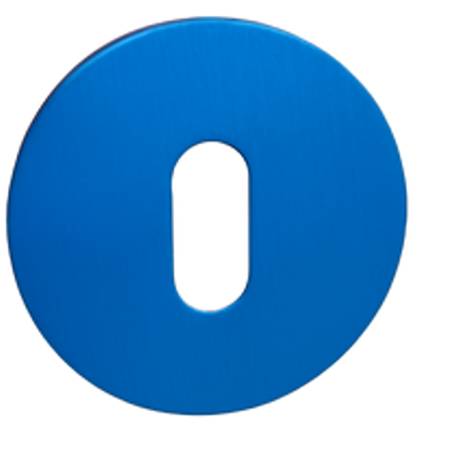 Paire de rosaces rondes MOOD ONE/DUE clé L (BC),C12 bleu capri