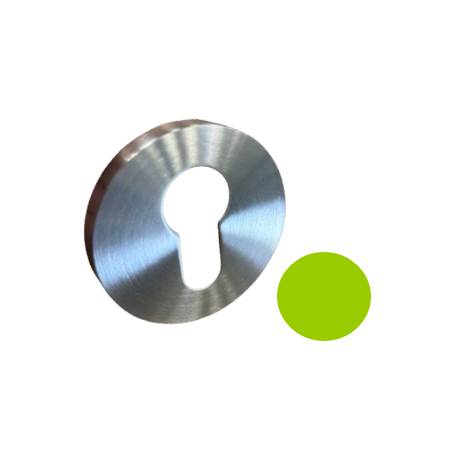 Paire de rosaces rondes MOOD ONE/DUE clé I (BC),C11 vert citron