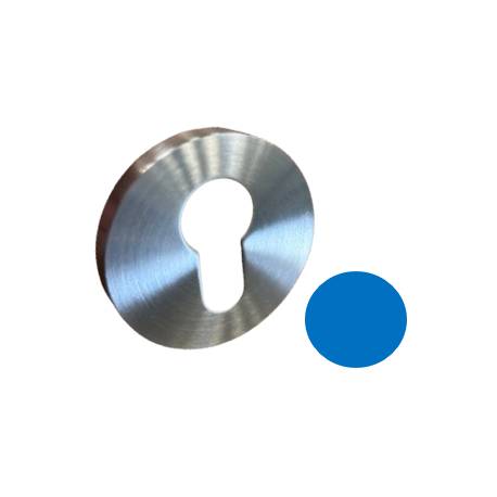 Paire de rosaces rondes MOOD ONE/DUE clé I (BC), C12 bleu capri