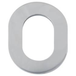 Rosace extérieure ovale protecteur de cylindre A2P**, chromé