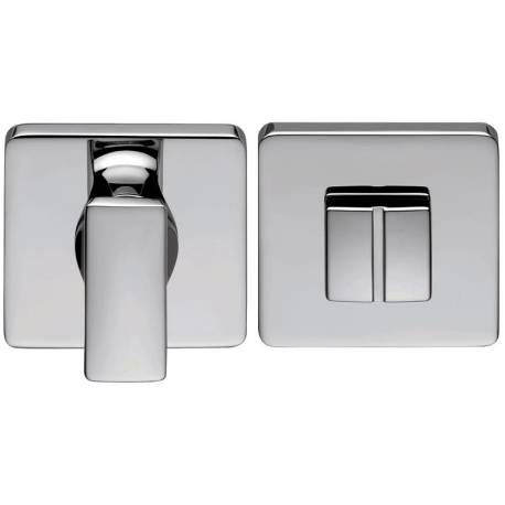 Paire de rosaces carrées conda sans voyant (CR6), chromé