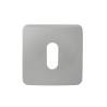 Paire de rosaces carrées MOOD ONE/DUE clé L (CR),C04 Silver
