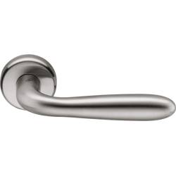 Paire de béquilles ROBOT 41 sur rosace ronde, chromé mat