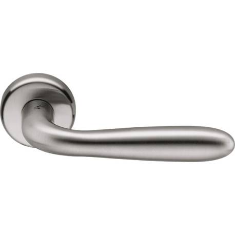 Paire de béquilles ROBOT 41 sur rosace ronde, chromé mat