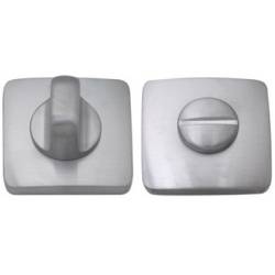 Paire de rosaces carrées conda sans voyant (CR), chromé mat