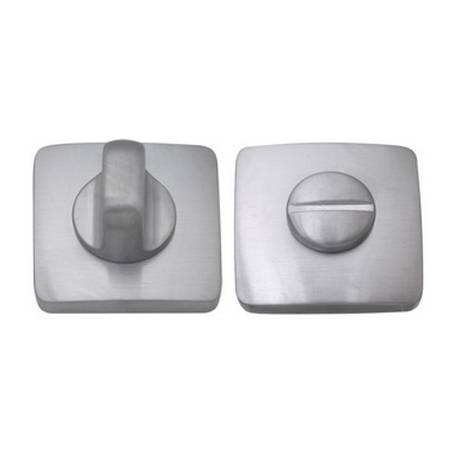 Paire de rosaces carrées conda sans voyant (CR), chromé mat