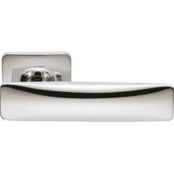 Paire de béquilles BOLD sur rosace carrée, chromé