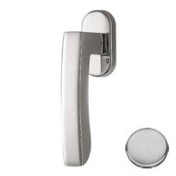 Béquille de fenêtre VIOLA sur rosace ovale, chromé mat