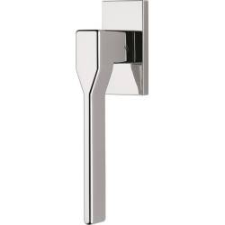 Béquille de fenêtre DEA sur rosace rectangulaire, chromé