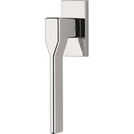 Béquille de fenêtre DEA sur rosace rectangulaire, chromé