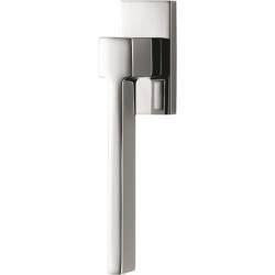 Béquille de fenêtre ZELDA sur rosace rectangulaire, chromé