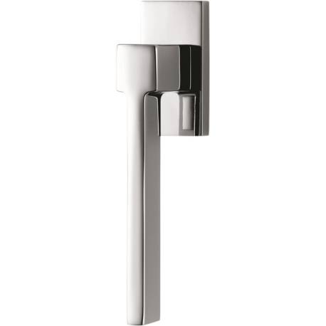 Béquille de fenêtre ZELDA sur rosace rectangulaire, chromé