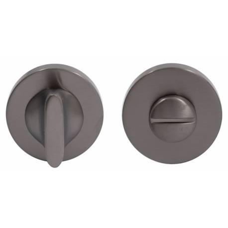 Paire de rosaces rondes conda sans voyant (BC), graphite mat