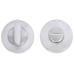 Paire de rosaces rondes conda sans voyant (BC), chromé mat