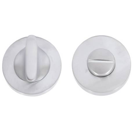 Paire de rosaces rondes conda sans voyant (BC), chromé mat