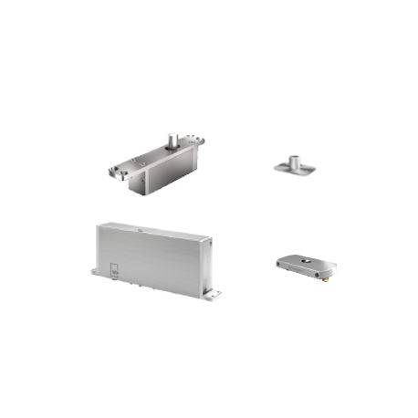 Ensemble pivot Système M+ réf. STM+F/TP70 avec plaque rectangulaire inox