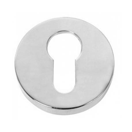 Paire de rosaces rondes clé I (BC), chromé