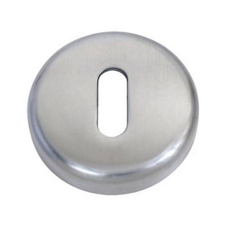 Paire de rosaces rondes clé L (BR), chromé mat