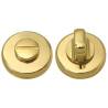 Paire de rosaces rondes conda sans voyant (BR), laiton poli