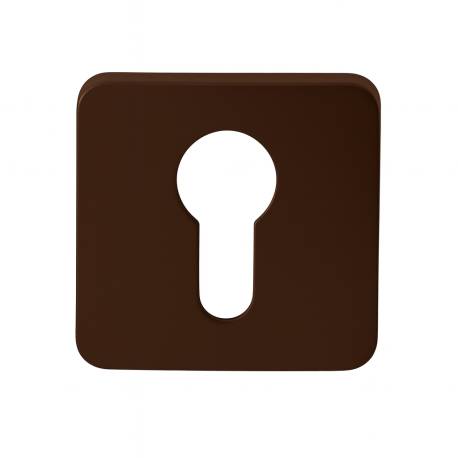 Paire de rosaces carrées MOOD ONE/DUE clé I (CR),C02 bronze