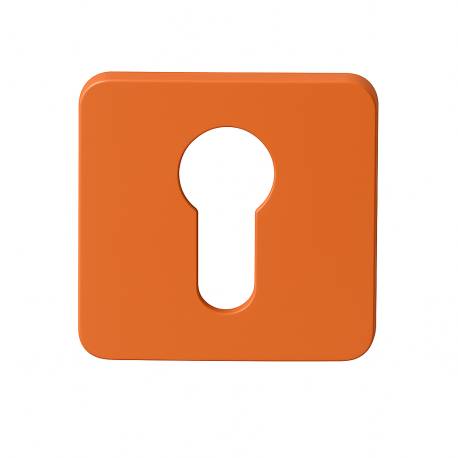 Paire de rosaces carrées MOOD ONE/DUE clé I (CR),C08 orange sunset